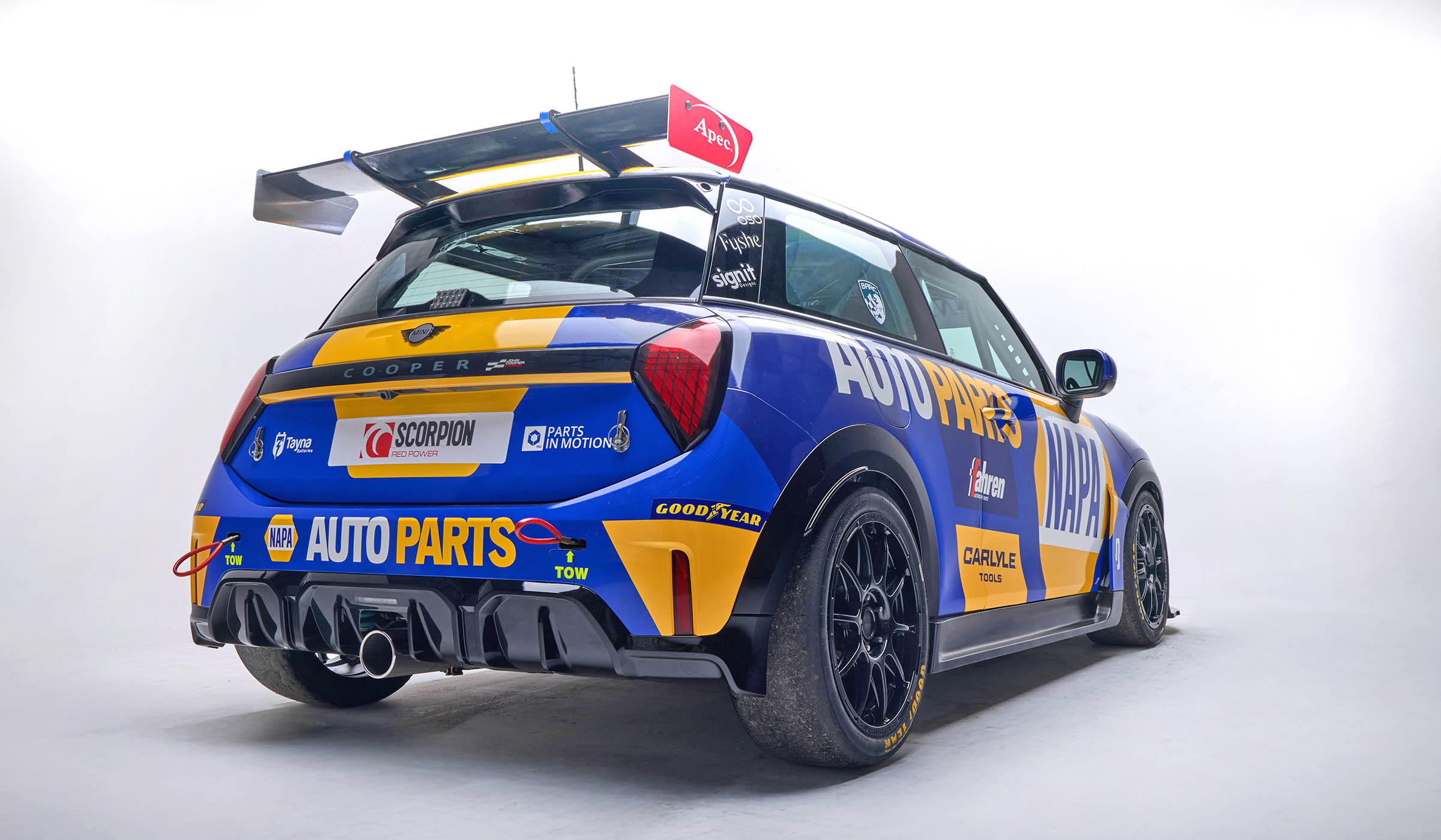 car photography studio images for napa racing