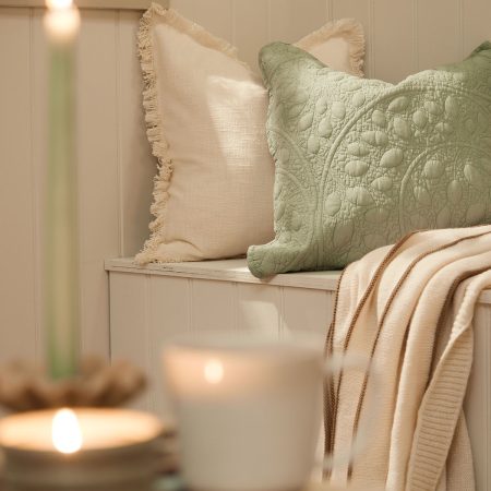 cushion detail set studio photography