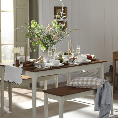 dining room set photography with french style