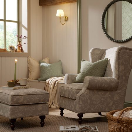 cottage style room set photography studio